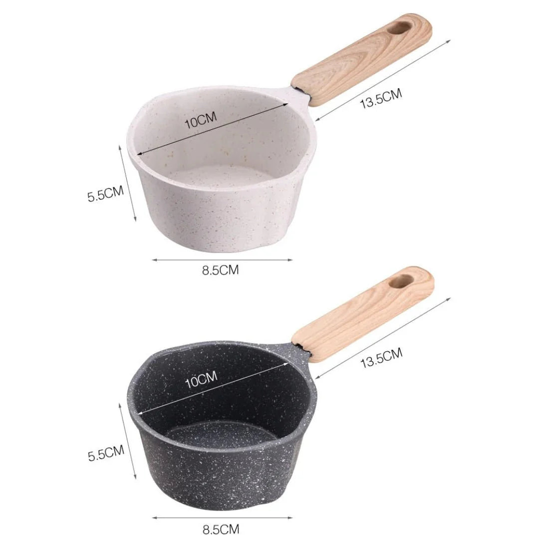Premium Saucepan With Anti-Scald Wooden Handle