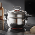 Multi-Stove Micro-Pressure Cooking Pot With Glass Lid (7L)