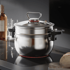 Multi-Stove Micro-Pressure Cooking Pot With Glass Lid (7L)