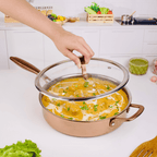 Multi-Purpose Copper Core Honeycomb Frying Pan With Lid (26cm)