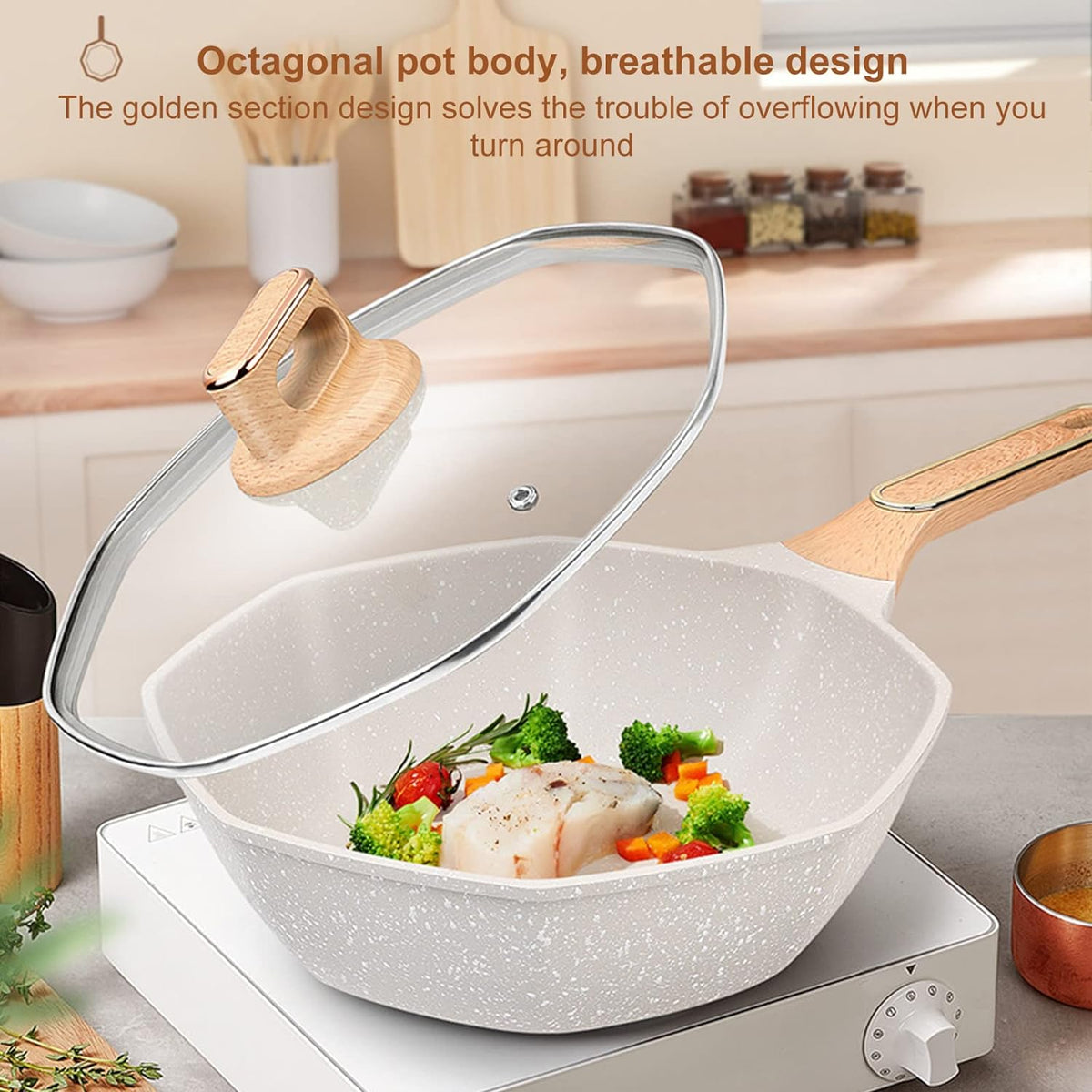 Non-Stick Octagonal Frying Pan
