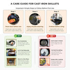 Heavy Duty Uncoated Cast Iron Flat Pan (28cm)