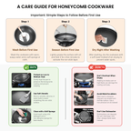 Double Sided Multipurpose Stainless Steel Non-Stick Honeycomb Frying Pan (26cm)