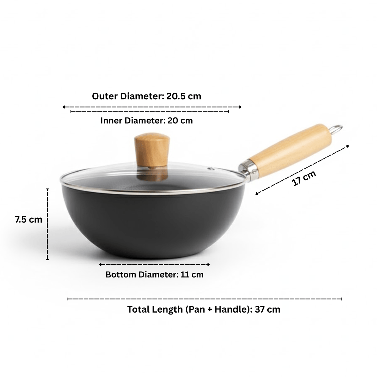 Japanese Style Honey Comb Non-Stick Pan (20cm)