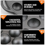 Multi-Purpose Cast Iron Round Mold Pan(21cm)