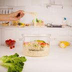 Multifunctional Borosilicate Glass and Stainless Steel Steamer Pot