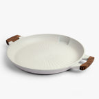 Non-Stick Aluminum Medical Stone Grill Pan(33cm)