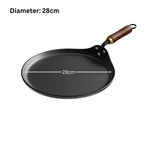 Non-Stick Flat Bottom Cast Iron Frying Pan(28cm)